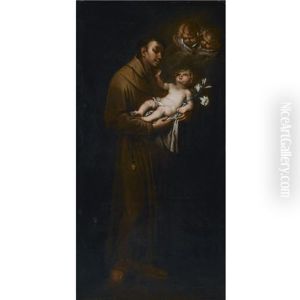 Saint Anthony Of Padua And The Christ Child