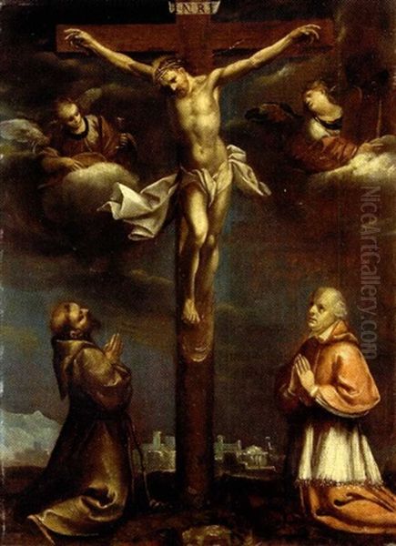 Crocefissione Con San Francesco E Il Cardinale Federico Borromeo - view 1