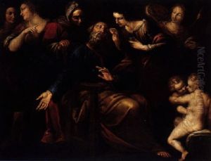 Tobit Curing His Father's Blindness by Giovanni Stefano Danedi