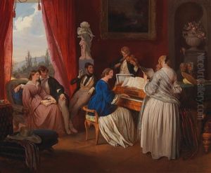 The Family Concert by Josef Franz Danhauser