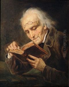 Die Lekture by Josef Franz Danhauser