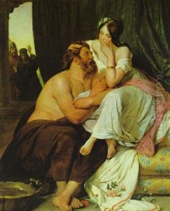 Samson Und Dalila by Josef Franz Danhauser