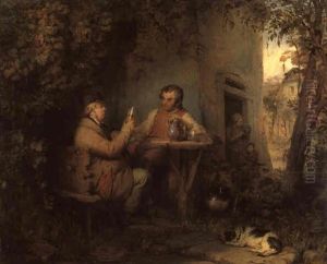 Die Weinkoster by Josef Franz Danhauser