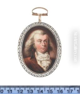 A Gentleman, Wearing Brown Coat, Gold Edged White Waistcoat, Frilled Chemise, Cravat And Powdered Wig by Abraham Daniel