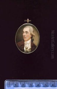 A Gentleman, Wearing Brown Coat, Cream Waistcoat, Frilled White Chemise, Tied Stock And Powdered Wig Worn En Queue With A Black Ribbon by Joseph Daniel