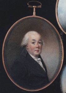 A Gentleman, Wearing Brown Coat And Tied White Cravat by Joseph Daniel