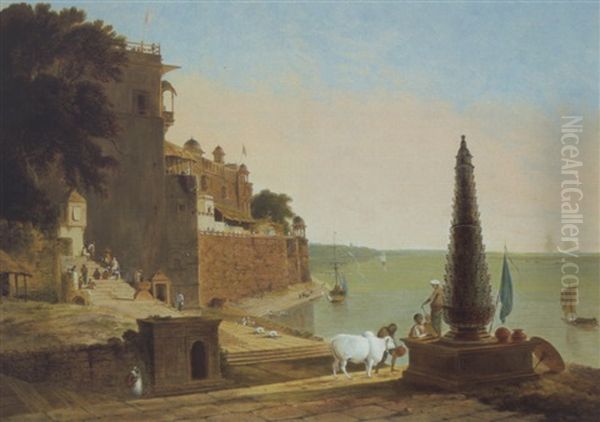 View Of Panchganga Ghat, Benares - view 1