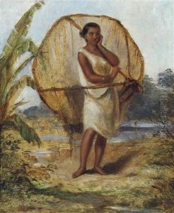 Girl With A Fishing Net, Ceylon