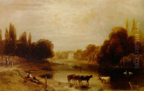 On The Thames Near Hampton Court - view 1
