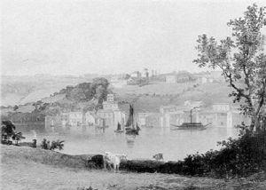 Coastal Scene Near Mount Edgcombe, Plymouth by William Daniell RA
