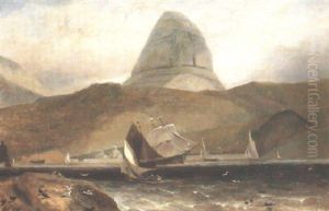 View Of Ben Suilvenin From Loch Inver, North West Coast Of Scotland by William Daniell RA