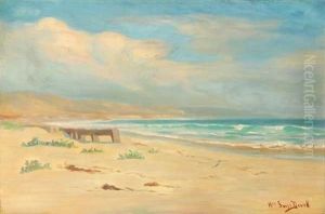 Atmospheric Coastal Scene by William Swift Daniell