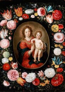 Madonna Mit Dem Kind Im Blumenkranz Madonna Mit Dem Kind Im Blumenkranz