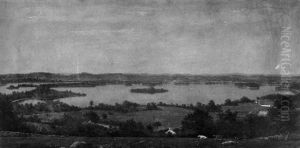 Pastoral Landscape With Distant Shore - A New England View by George Fisher Daniels