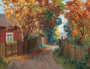 Park Alley In Vaasa by Carl Danielson