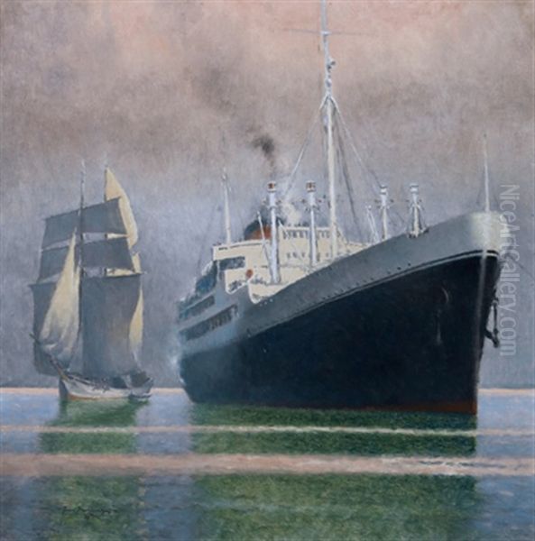 Gegensatze (seegelboot/dampfschiff) - view 1