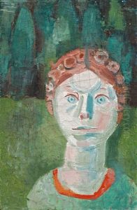 Brustbild Einer Frau by Heinrich Danioth
