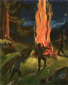 August-feuer by Heinrich Danioth