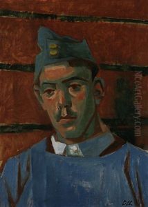 Junger Bauer Mit Militarmutze