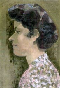 Portrat Einer Frau by Heinrich Danioth