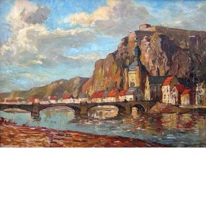 Town Of Dinant by Charles Dankmeijer