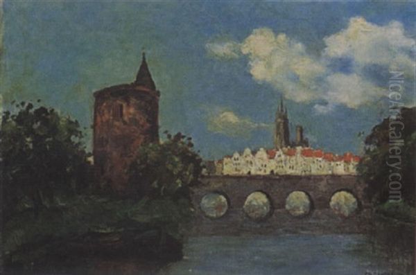 A View Of The Minnewater And Poertoren, Brugge - view 1