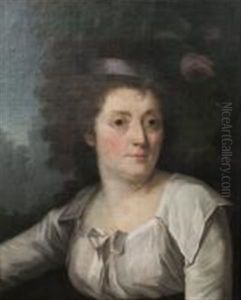 Portrait D'une Dame Qualite Anglaise A La Rose by Henri-Pierre Danloux