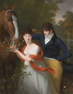 Portrait Of Jean-louis Gustave D'hautefort, And His Sister, Marie-therese-thais D'hautefort