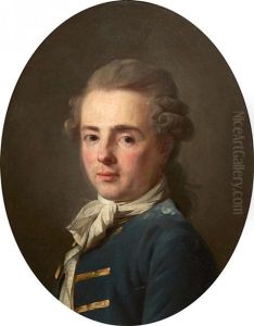Portrait De Gentilhomme A La Lavalliere Blanche