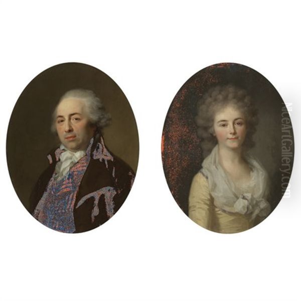 Portrait Of Francois Issac Couderc (+ Portrait Of Madam Couderc; Pair) - view 1