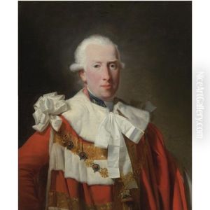 Portrait Of H.r.h. Prince William Henry, 1st Duke Of Gloucester And Edinburgh, Wearing Peers Robes And The Chain Of The Garter by Henri-Pierre Danloux