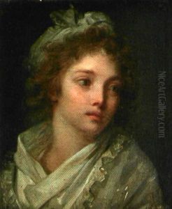 Portrait De Jeune Fille by Henri-Pierre Danloux