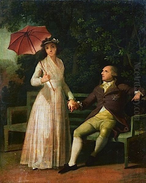 Couple Dans Un Parc - view 1