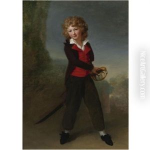 Portrait Of The Young Count Felix De Narbonne Pelet by Henri-Pierre Danloux