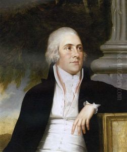Portrait Of Mr. Illingworth, Half-length, In A Black Coat, A Landscape Beyond