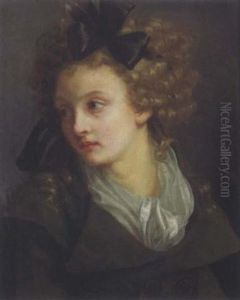 Portrait D'une Jeune Fille Avec Un Noeud Dans Les Cheveux