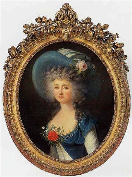 Portrait De Jeune Femme Au Chapeau - view 1