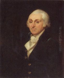 Portrait Of Thomas Harley In A Blue And White Waistcoat And Stock