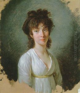 Portrait De Marie De Lisle by Henri-Pierre Danloux