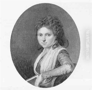 Portrait Presume De Mademoiselle De Richemont by Henri-Pierre Danloux