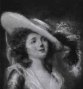 Portrait Of A Young Girl In A Feathered Hat