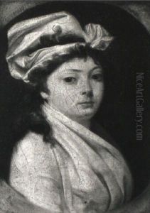 Portrait De Femme Vue En Buste, La Tete Coiffee D'un Bonnet En Linon by Henri-Pierre Danloux