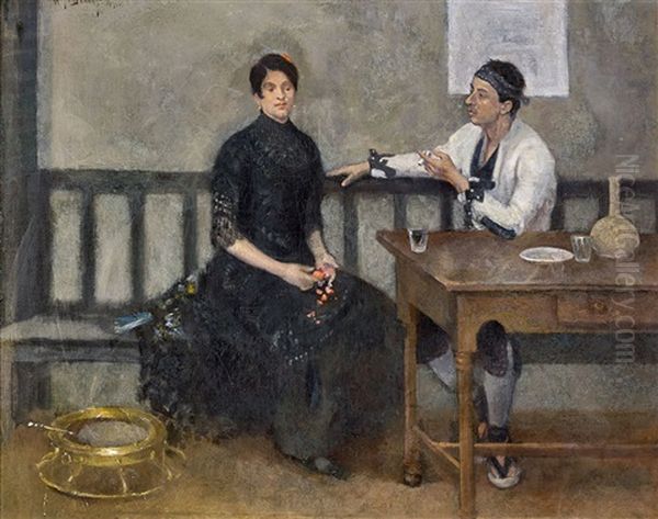 Spanish Subjects In An Interior - view 1