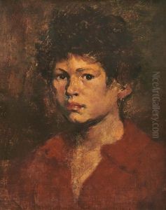 Boy In Red by William Turner Dannat