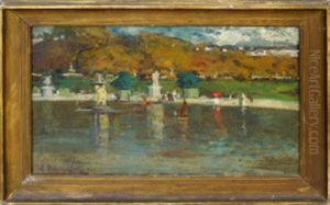 The Boating Pool, Jardin Du Luxembourg, Paris by Alice Dannenberg