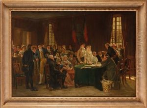 Mariage Sous L"empire by Leon Marie Constant Dansaert