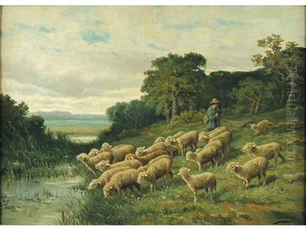 Gardien Et Ses Moutons - view 1