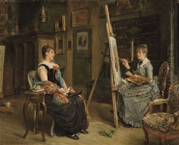 L'artiste Dans Son Atelier - view 1