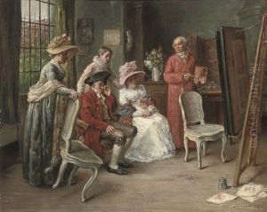The Painting Lesson by Leon Marie Constant Dansaert