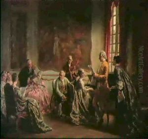 Matinee Musicale by Leon Marie Constant Dansaert